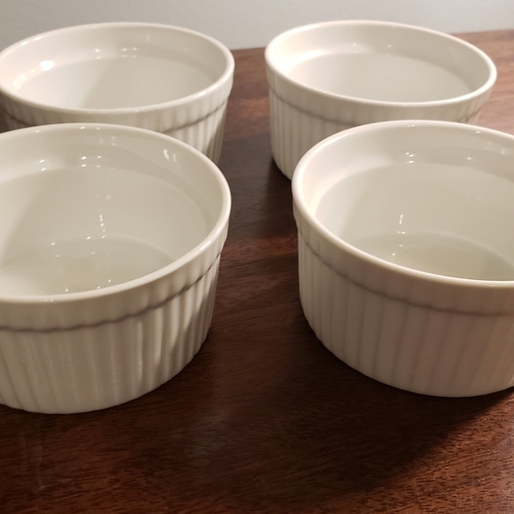 Oven Safe Ramekins Set of 4 White Cordon Bleu - Picture 5 of 8